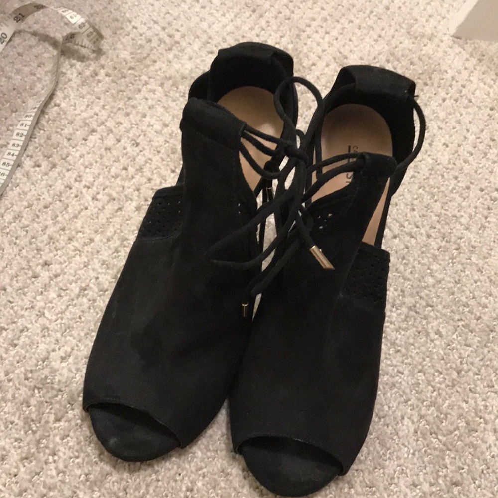 Beautiful Black Suede Stilettos